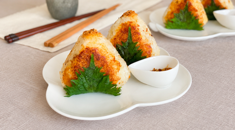 タマネギぐるりこの焼きおにぎり